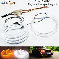 for bmw e46 coupe sedan touring e90 e91 dtm style ultra bright led angel eyes halo rings retrofit accessories 2x146 mm2x131 mm