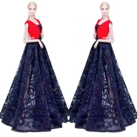 11 5 red coat jacket black wedding dresses for barbie doll clothes outfit off shoulder gown 16 bjd accessories kids toy gift