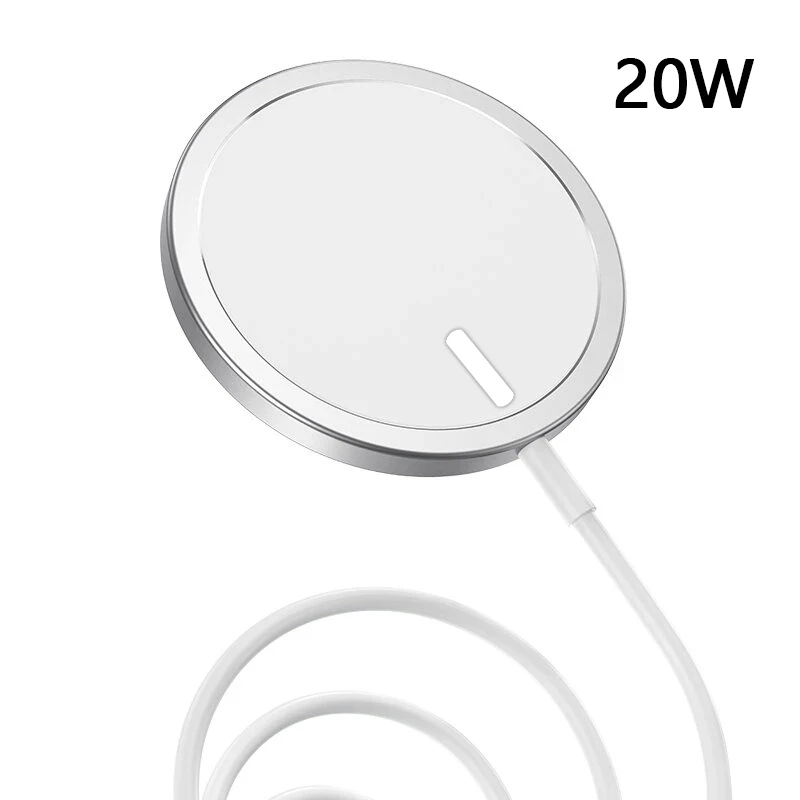 Беспроводное зарядное устройство MagSaf для iPhone 12 Pro Max быстрое с разъемом типа C