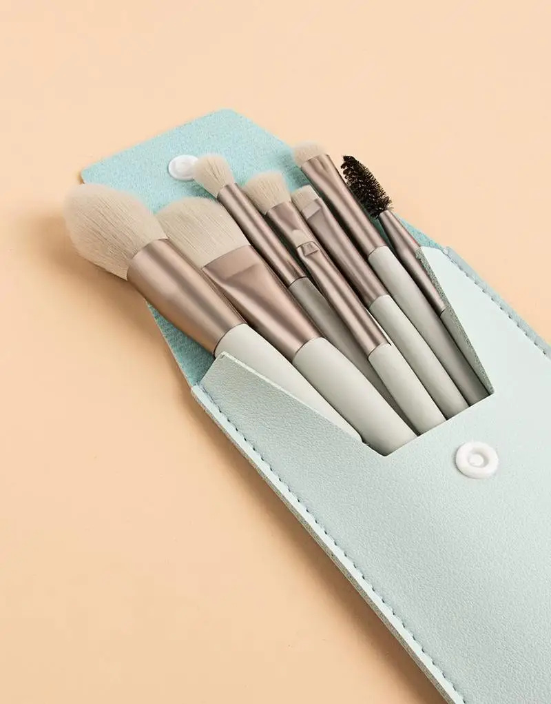 

8pcs Mini Matte Portable Makeup Brush Set