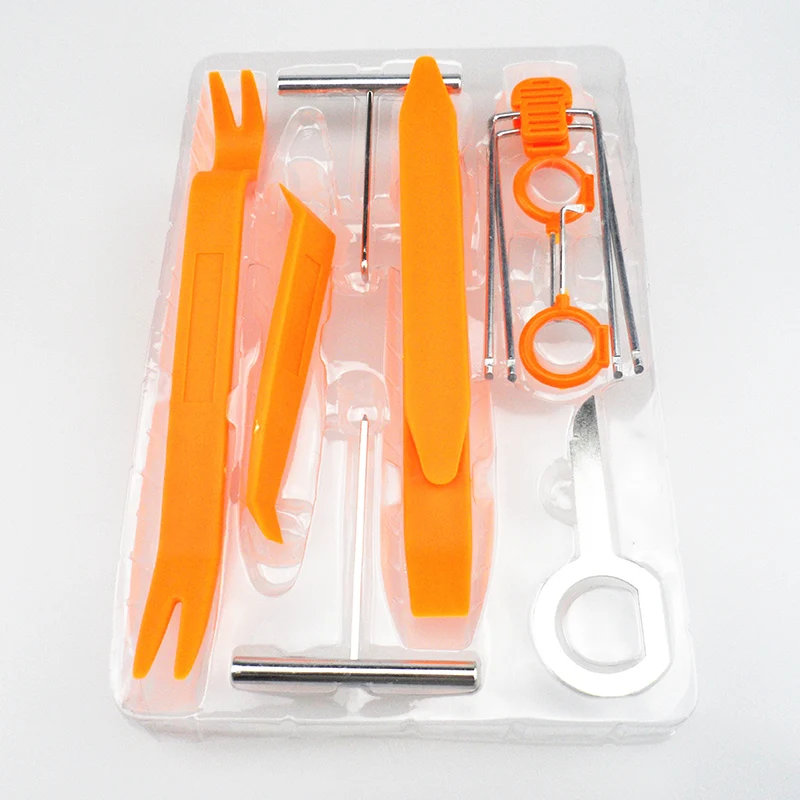 

12 pieces of car door clamp panel radio removal tool for Peugeot 307 206 308 407 207 3008/2017 2008 208 508 301 306 408