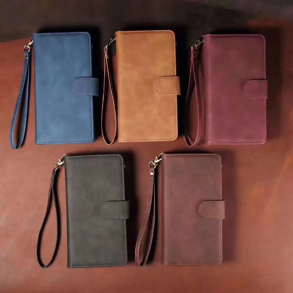 

Zipper Wallet Phone cases for iPhone 11 pro max X 10 XR Xs Max 6 6s 7 8 plus PU Leather Shockproof Card holder Flip Cover apple
