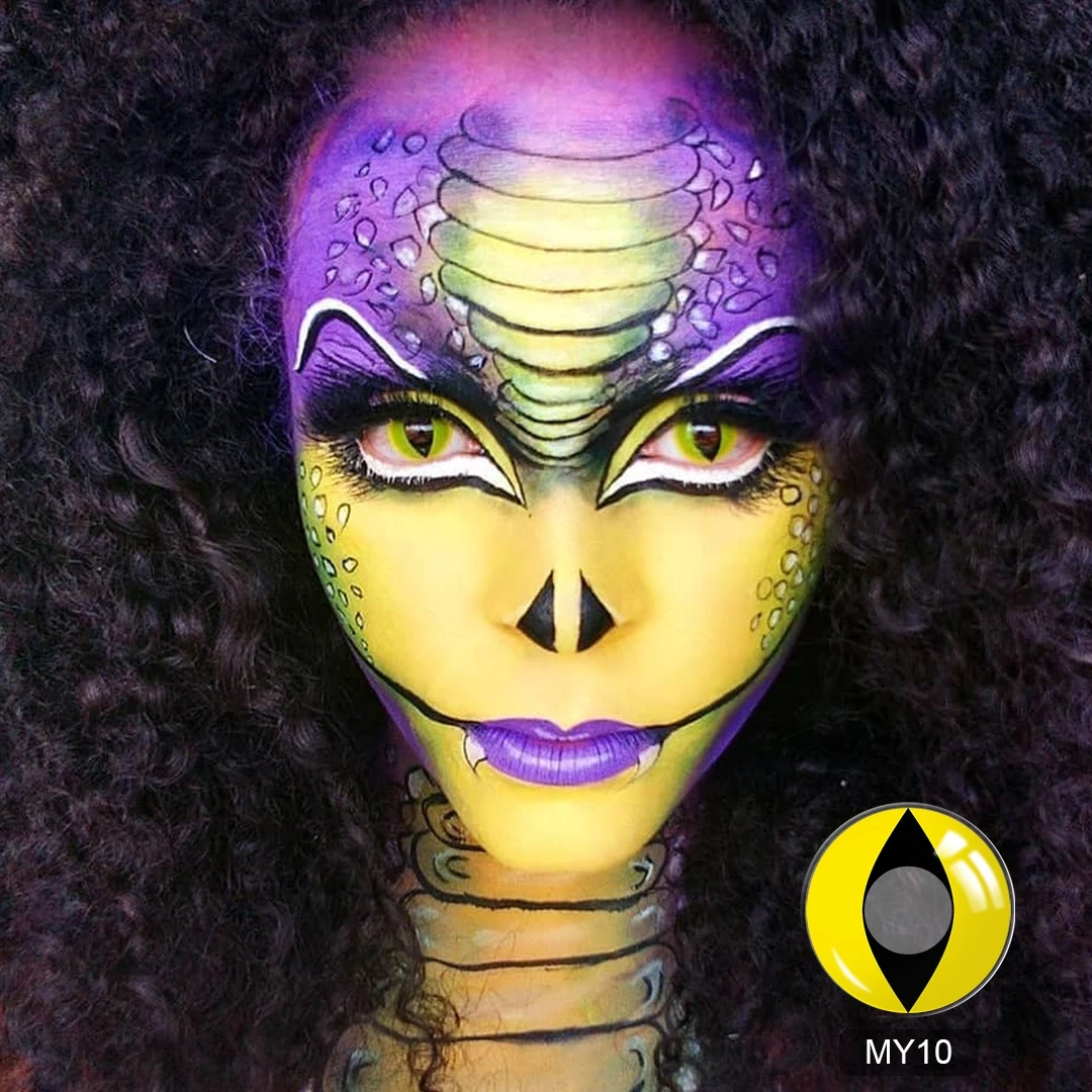 1 пара контактных линз для косплея аниме цветные линзы глаз Хэллоуин