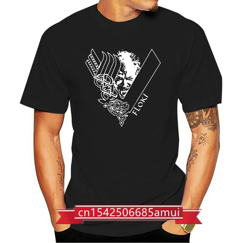 Floki Vikings Clothing Crewneck Young Man Blouse Casual T-Shirt Short Sleeved Funky Man Tee