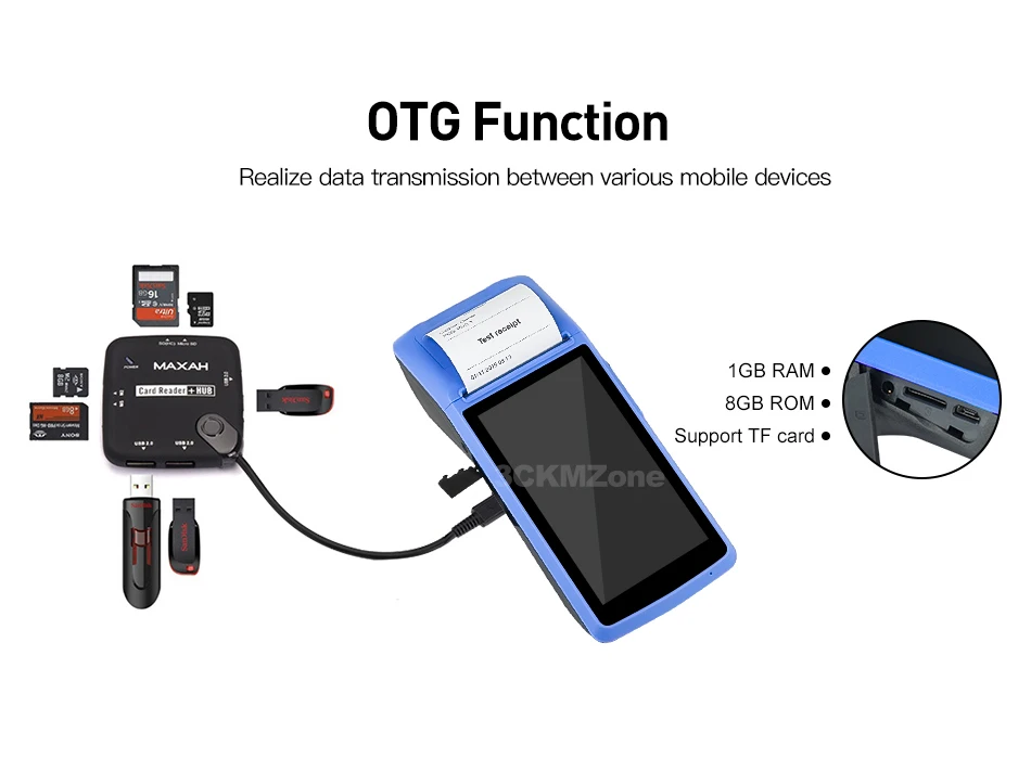 Android 6,0 NFC PDA POS чековый Bluetooth принтер PDA термальный принтер 58 мм ручной pos-терминал wifi Bluetooth 3g PDA