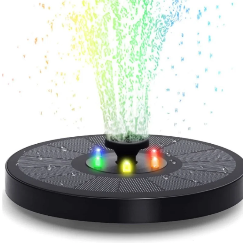 Фонтан для хранения солнечной энергии Круглый плавающий подвесной цветной