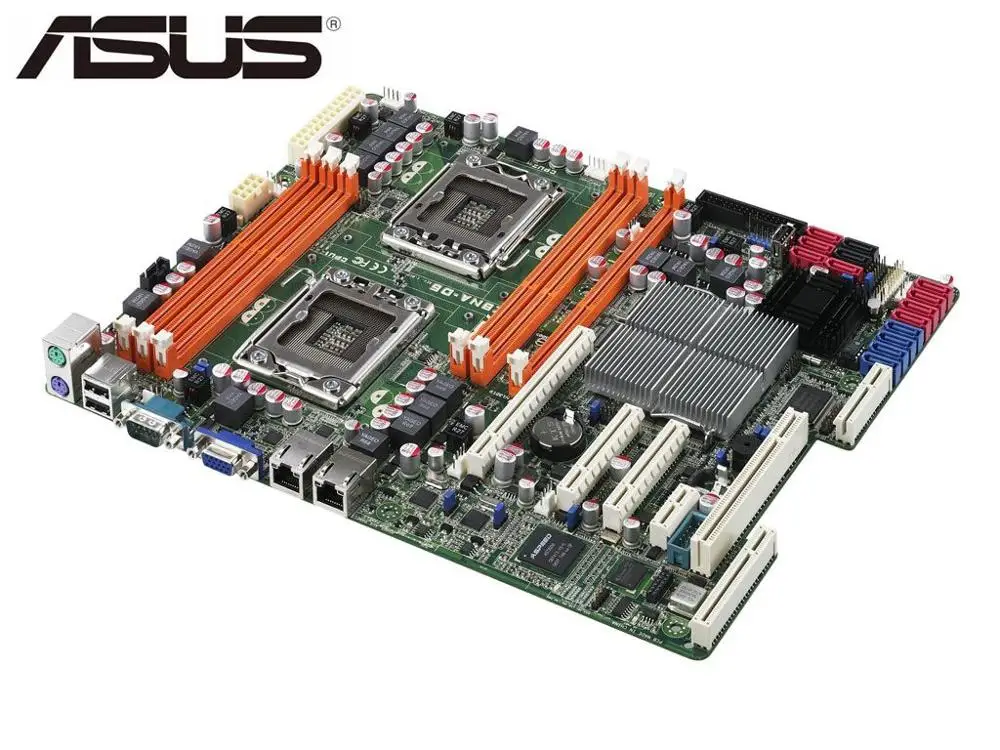 Оригинальная материнская плата ASUS 1366 LGA DDR3 X58 для Core i7 Extreme/Core 24 ГБ б/у настольных