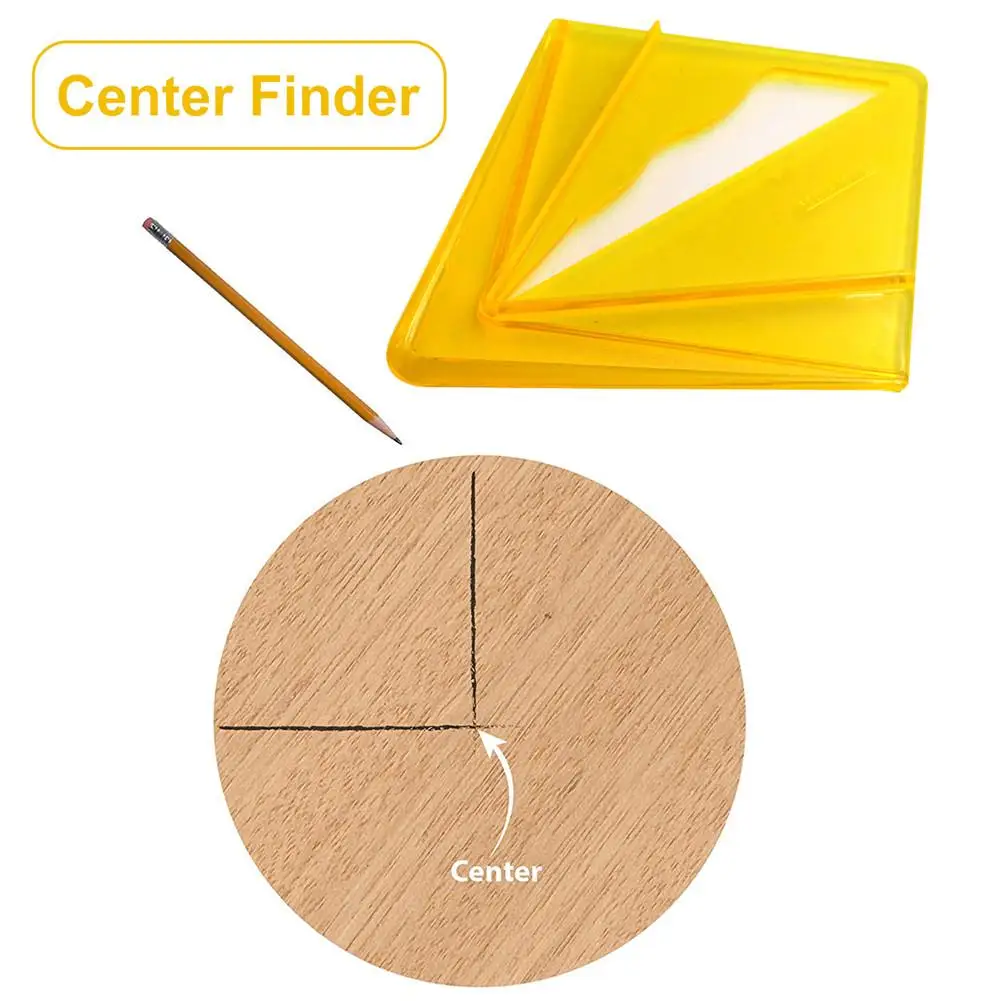 

Transparent Center Finder Practical Layout Tool For Carpentry Carpenter Suitable For Square,Round, Octagonal,Hexagonal Materials