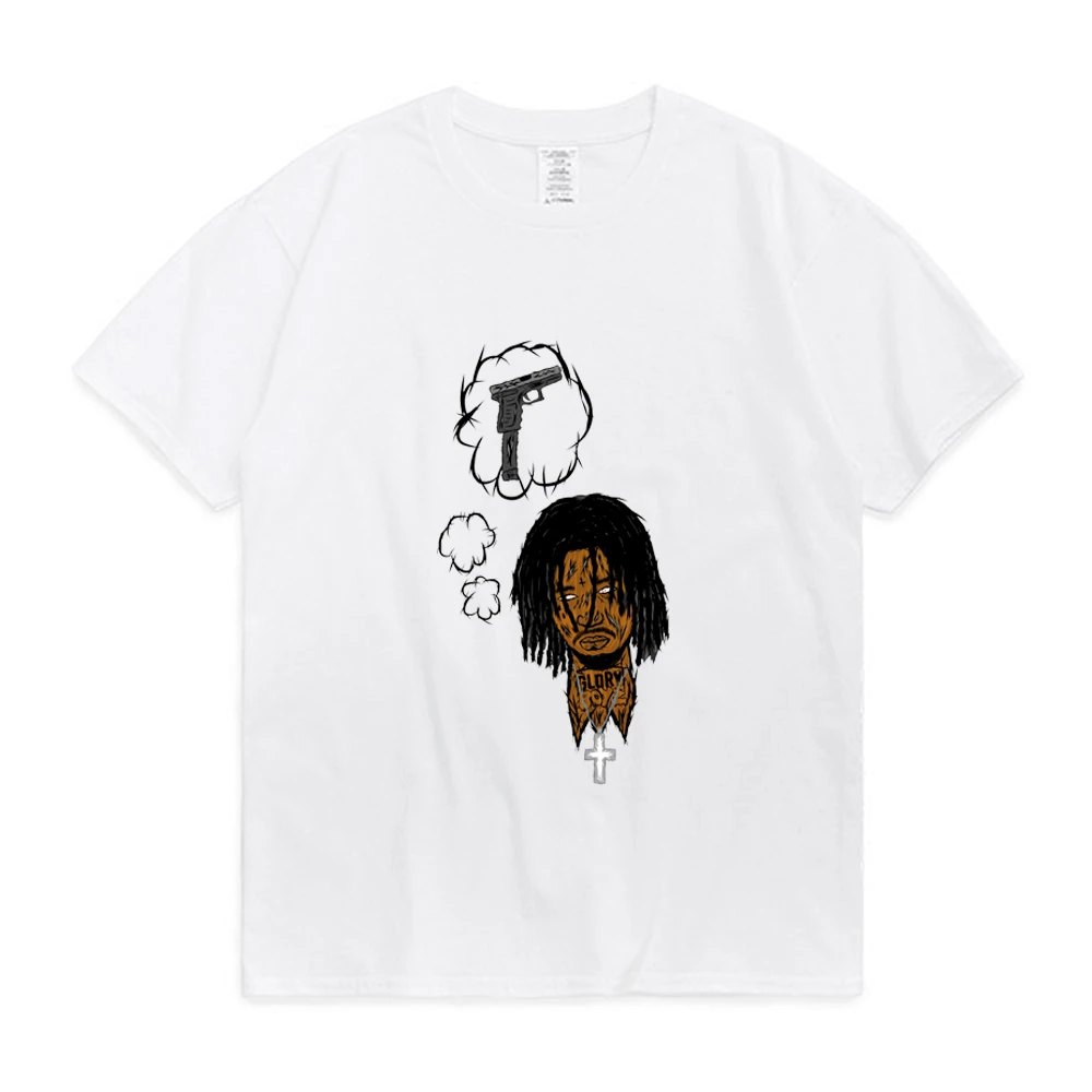 

Fredo Santana Print T-Shirt Man European and American Street Hip-Hop Rap Popular T Shirt Men's Summer Comfortable Tees Tops