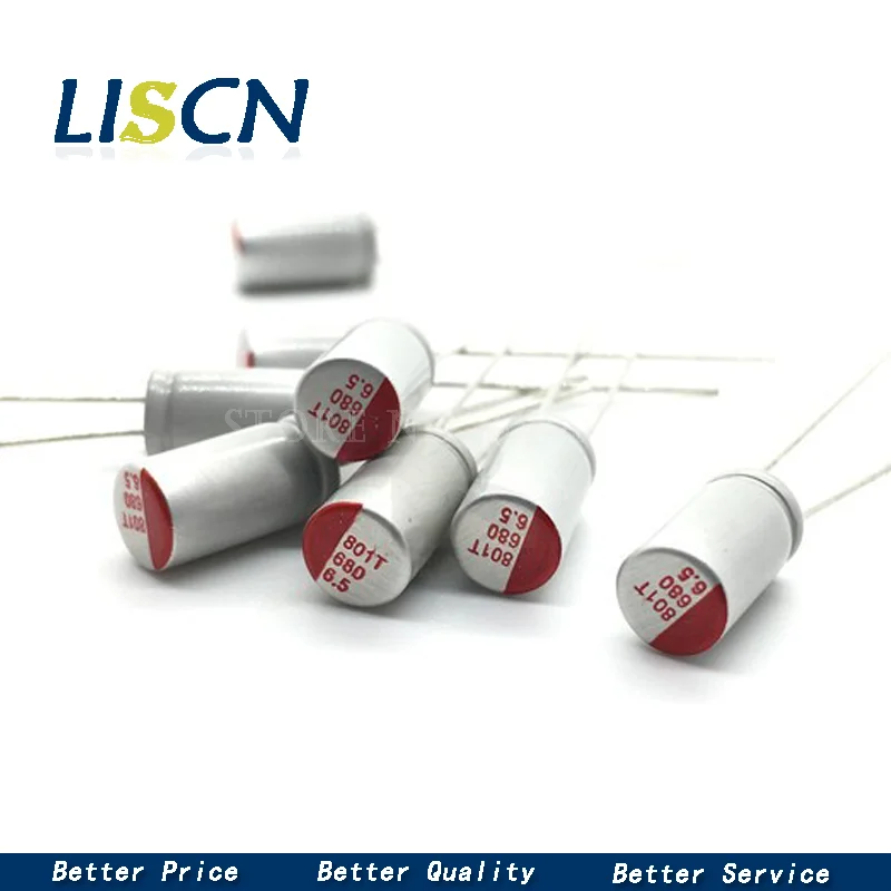 10 шт. Твердый электролитический конденсатор DIP 6 3 В в 16 25 35 100 мкФ 150 220 330 470 Ф 560 680 820