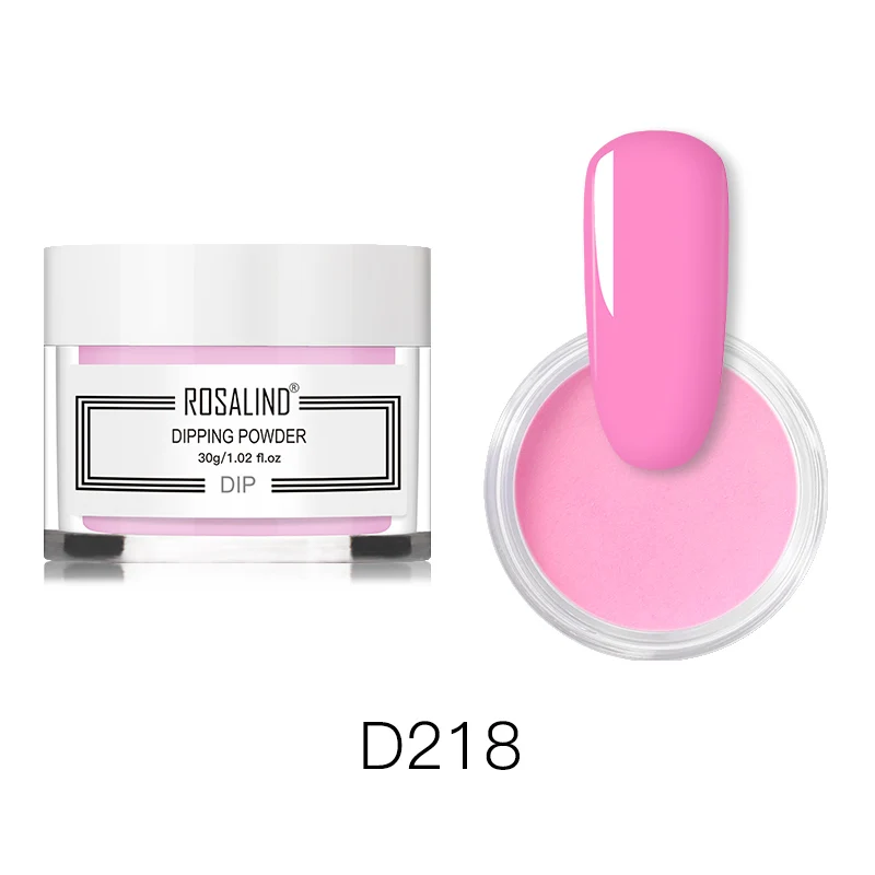 RND218 ROSALIND 30 г блестящая голографическая пудра для ногтей 24 цвета дизайн ногтей все для маникюра натуральный сухой без лампы - Цвет: RND218