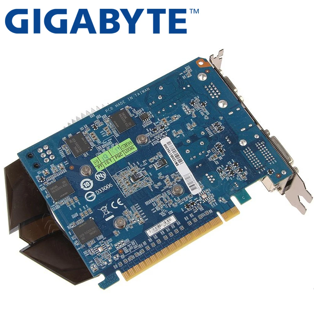 GIGABYTE GT 730 2 Гб D5 видеокарты GV-N730D5-2GI 64Bit GDDR5 видеокарта для nVIDIA Geforce GT730 HDMI Dvi VGA карты