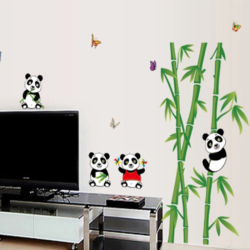 Мультяшные наклейки DIY виниловые настенные домашний декор обои для детской