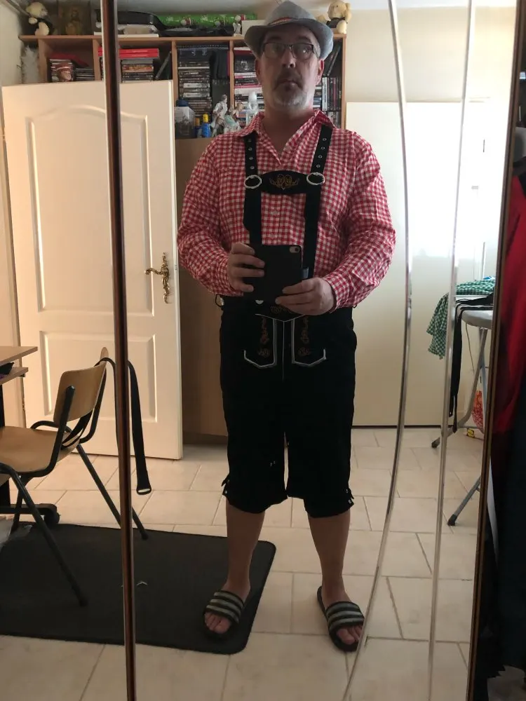 M XXL 3 шт./компл. Костюм баварского пива Октоберфест мужские шорты на бретелях