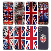 flag united kingdom london clear phone case for samsung a01 a02s a11 a12 a21 s a31 a41 a32 a51 a71 a42 a52 a72 soft silicon