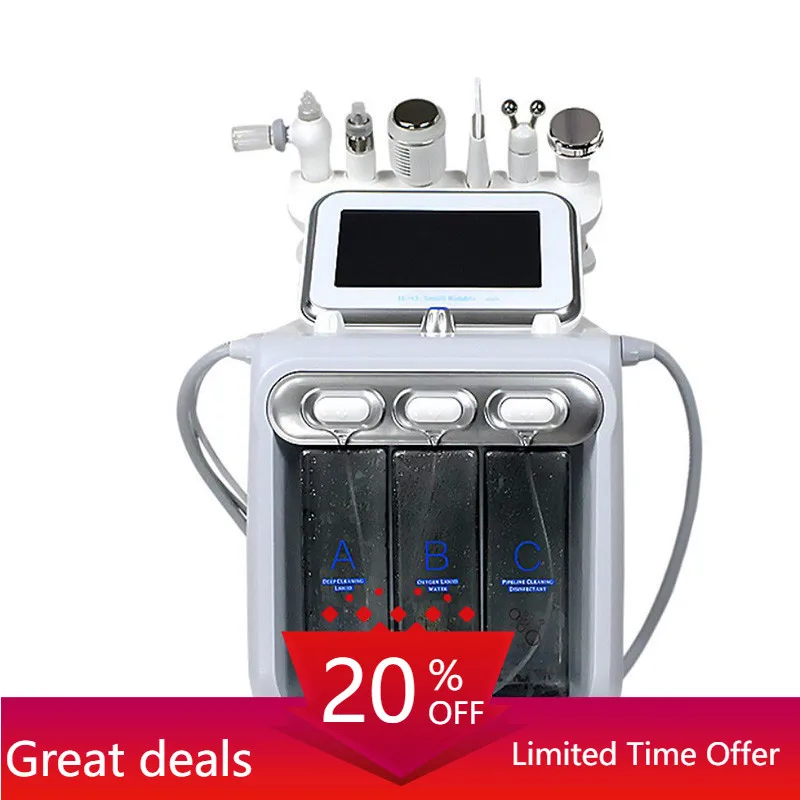 

2021 GOOD quality H2O2 small bubble 6 in1 multi-functional skin care beauty equipment skin tightening and firming water devices