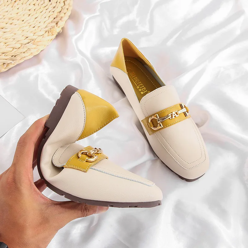 2020 Large Size Women Flats Shoes Lady Slip On Loafers Sweet Bow Casual Leather Slipper Comfortable Driving | Обувь
