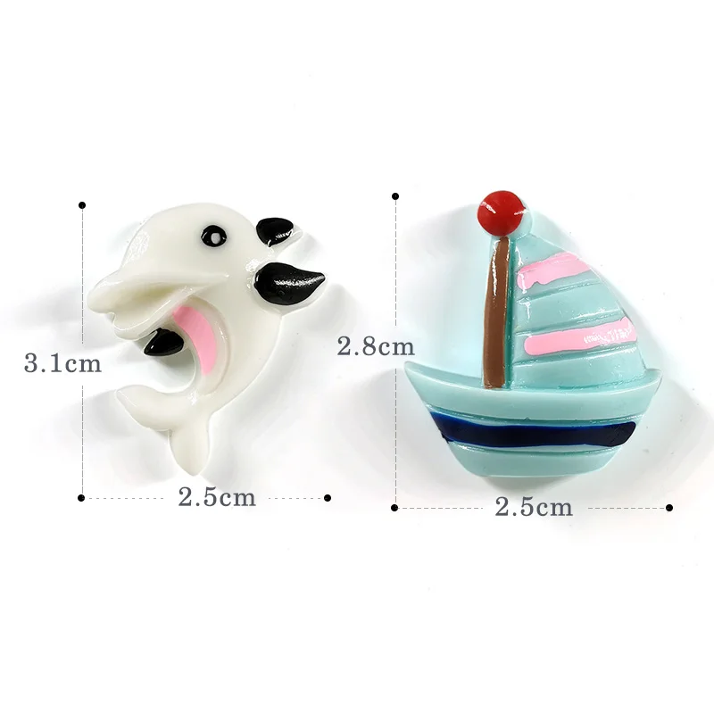 10pcs Sea Fish Ocean Resin fridge Magnets Cartoon Souvenir Refrigerators Magnetic Message Sticker Home Decor Kitchen Accessories | Дом и сад