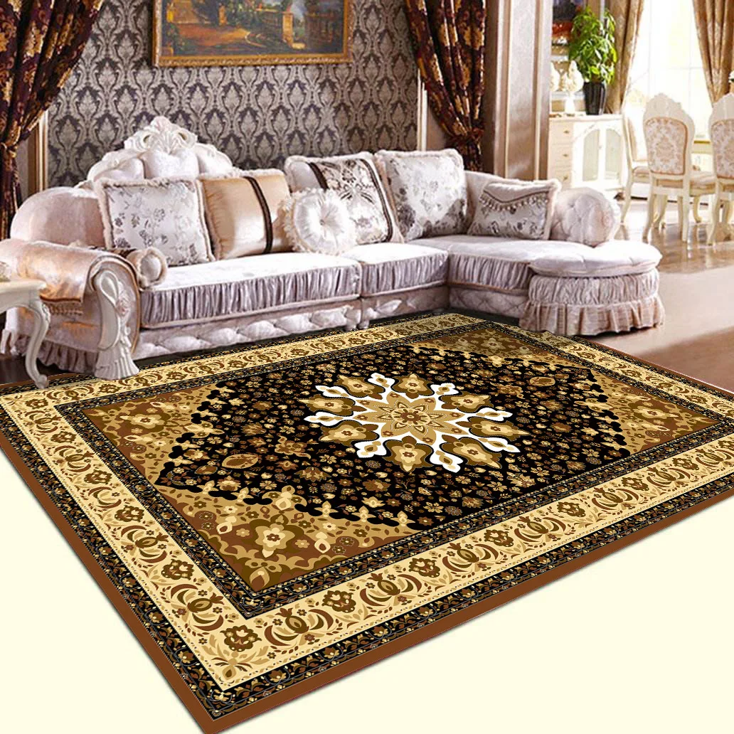 

Living Room Carpet European Print Hotel Lobby Carpet Kitchen Non-slip Foot Cushions Custom Rugs for Bedroom Carpets Large rug
