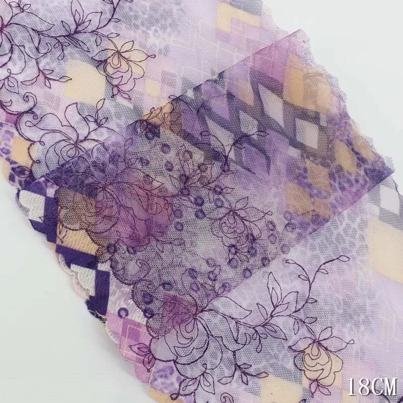 

31Yards Red Blue Purple Lace Fabric For Doll Clothes Diy Crafts Flower Embroidery Dress Collar Needlework Sewing Accessories