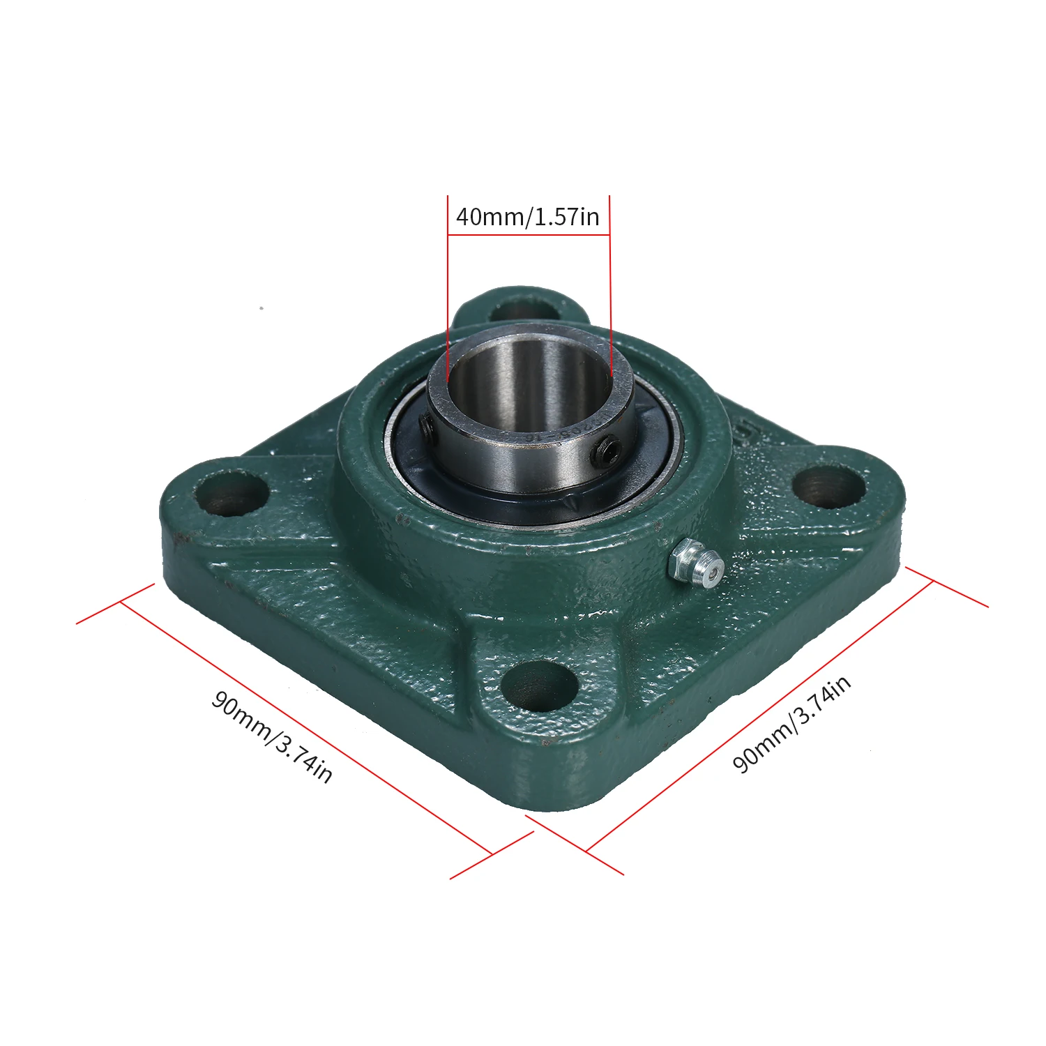 1 дюйм 4 болта опорный блок Квадратный фланец подшипник из стали и