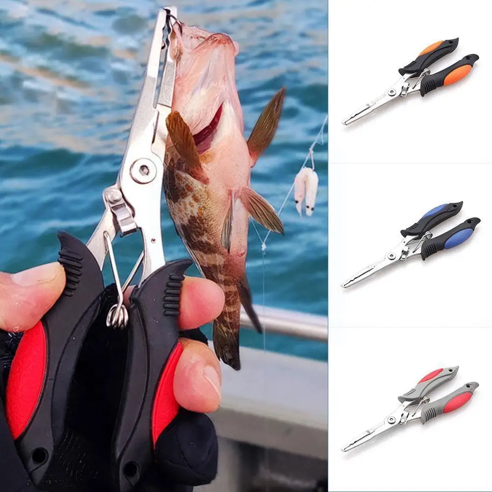 

18cm Fishing Pliers Multifunction Scissors Convenient Cutter Lure Line Pliers Fishing Bait lure Scissors Steel Fishing P1P5