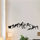 Горы палата виниловые наклейки на стену природа декорации домашнее украшение Гостиная ТВ фон дверь наклейка вид на природу водостойкие