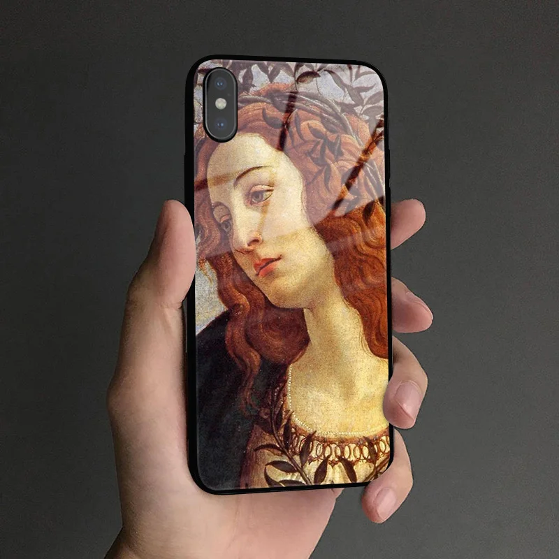 Sandro botticelli Renaissance художественный мягкий силиконовый стеклянный чехол для телефона для Apple iPhone 6 6s 7 8 Plus X XR XS 11 Pro max