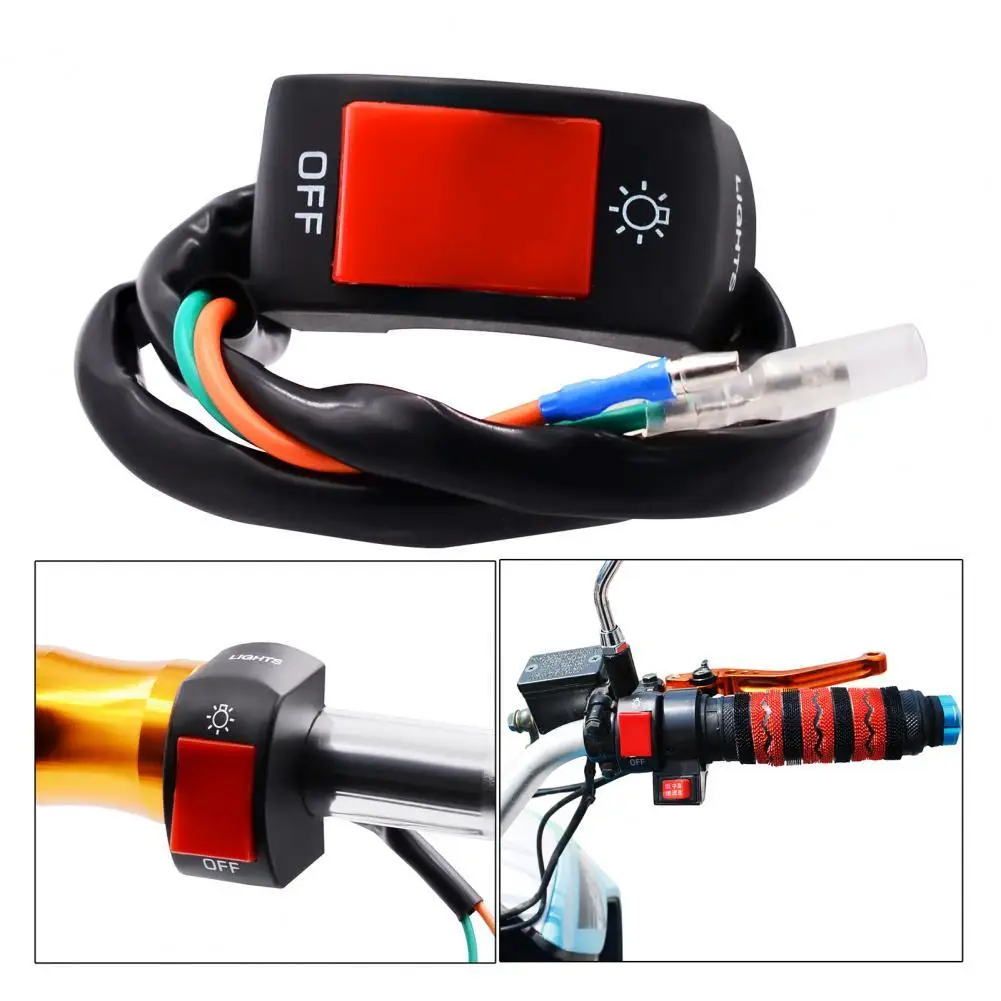 

1Pcs Universal Motorcycle Lights Switch Motorbike Scooter Handlebar Headlight ON/OFF Button Switch Motorcycle Lights Accessories
