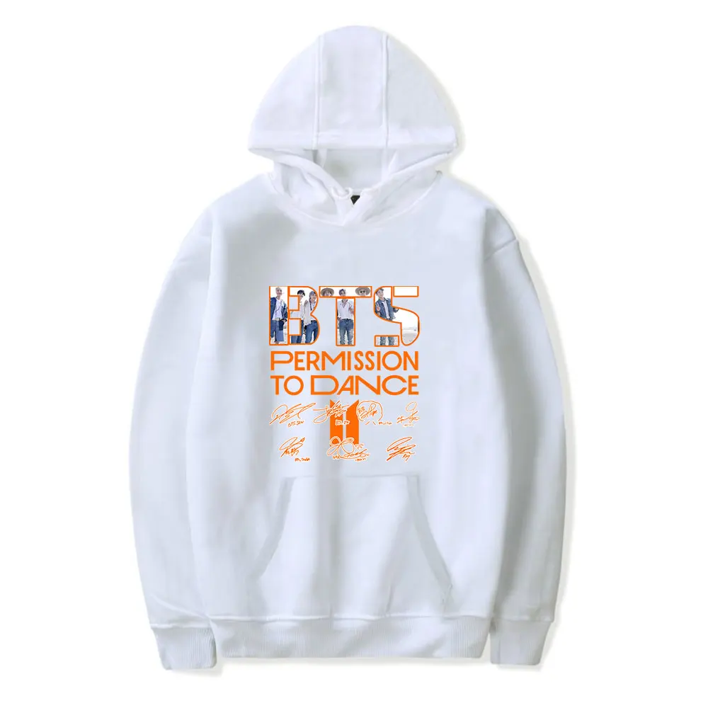 

Bangtan Boys Sweatshirts Women Men permission to dance hoodie Print Clothes New album Supporter fans clothing Men-Pullovers