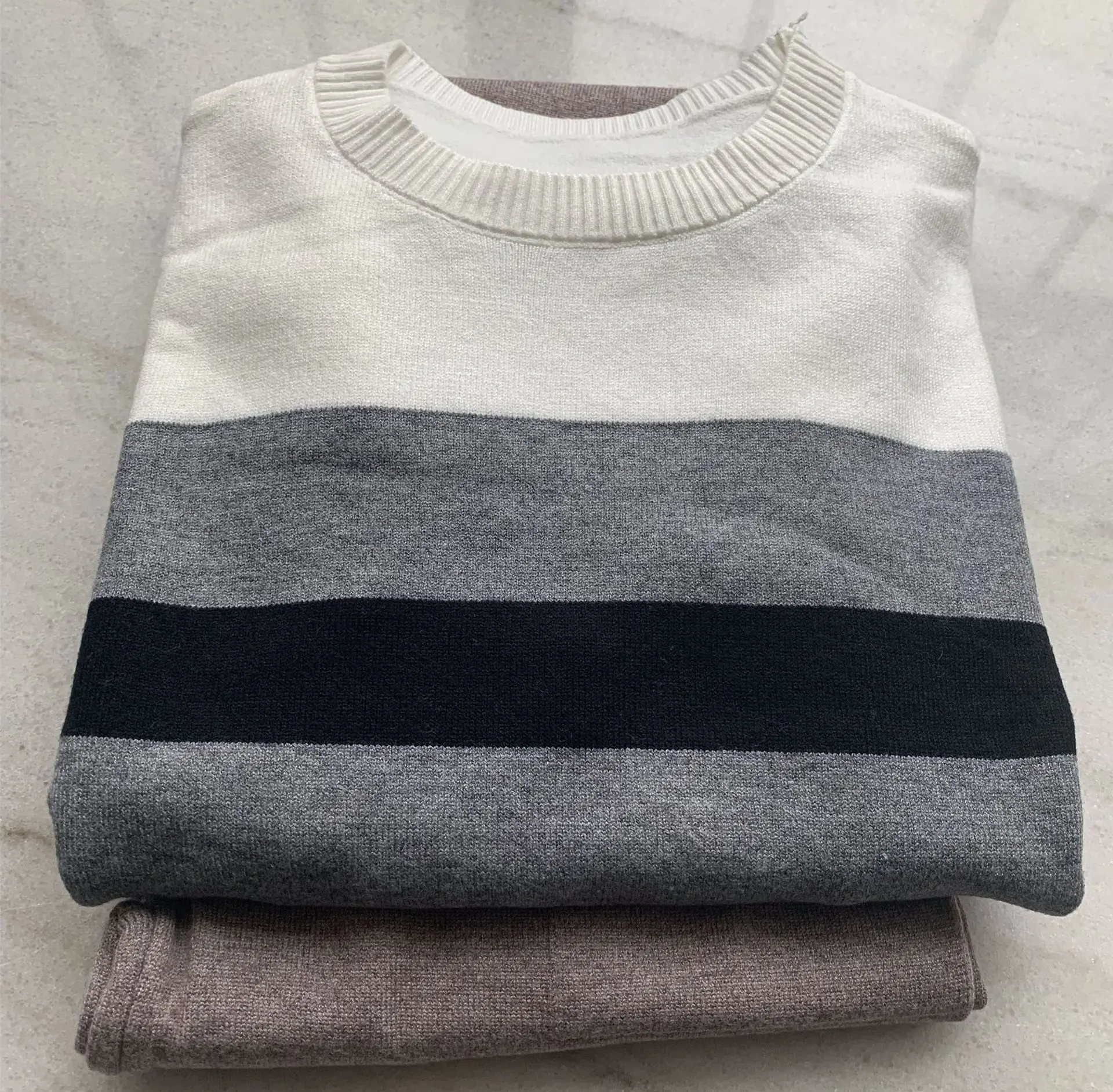 2020 New comfortable Women's sweater suits knitted tracksuit multicolor cut and sew jumper pullovers+pant two piece set outfits | Женская