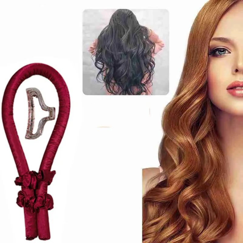 

Curling Ribbon Hair Silk Hair Curler Heatless Curls Overnight Silk Tube Soft Wave Formers Women Hair Styling Tools