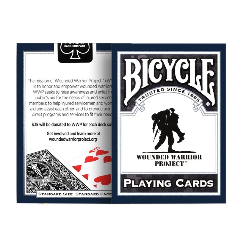 

Bicycle Wounded Warrior Playing Cards Veteran Army Navy Marines Deck Poker Size USPCC Magic Card Games Magic Tricks Props