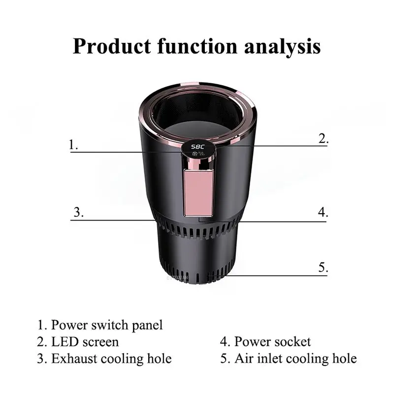 

Mini Smart Car Home Fast Cooling Heating Cup/Car Insulation Electric Cup/Baby Bottle Heating/Coffee Milk Insulation Heating