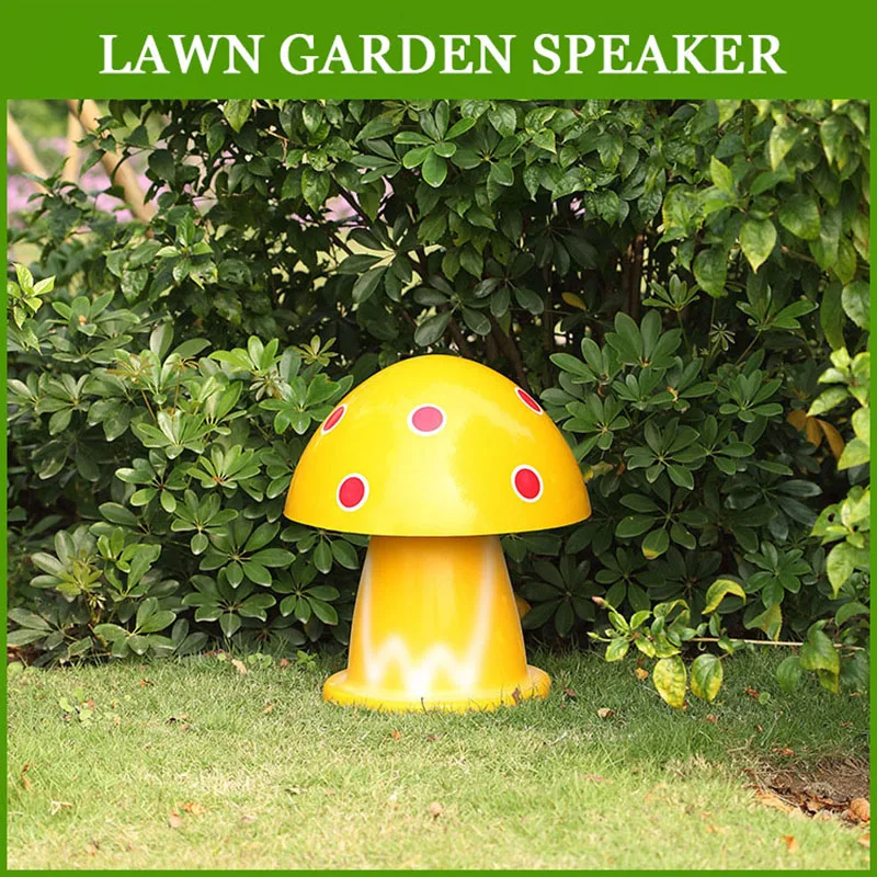 Simulated plant mushroom sound garden sound public address system lawn speaker مكبر الصوت loudspeaker громкоговоритель alto fala