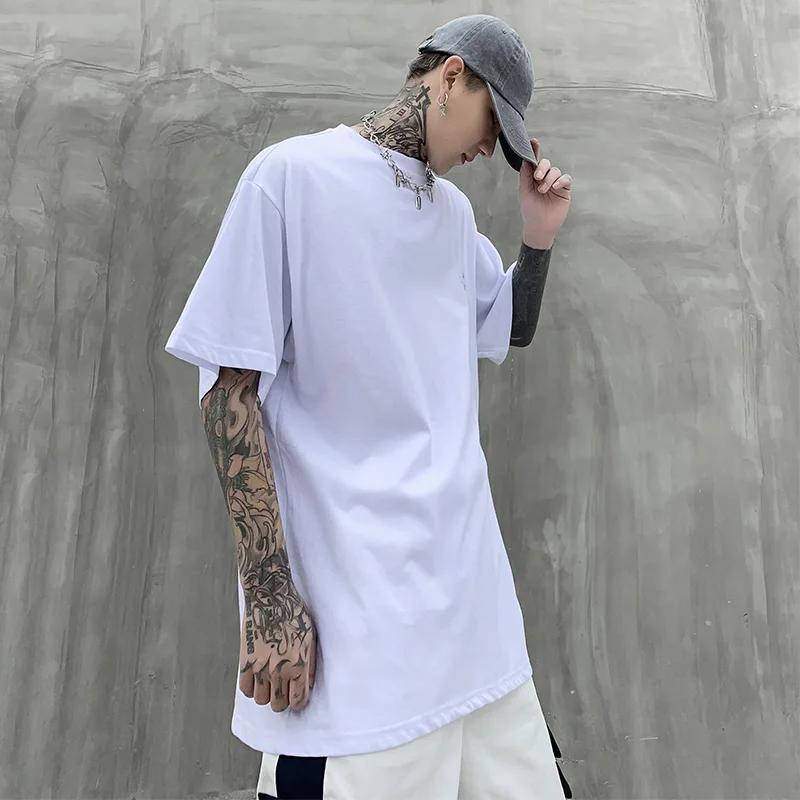 Футболка с короткими рукавами Харадзюку повседневная летняя новинка большой