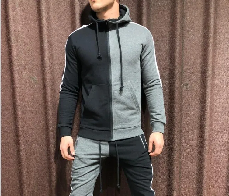 Спортивный костюм мужской спортивный свитшот пуловер толстовка штаны для бега и