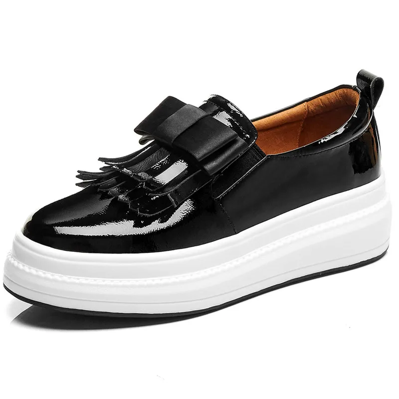 Женская обувь FEDONAS на плоской подошве из коровьей кожи с бантом бабочкой весну и