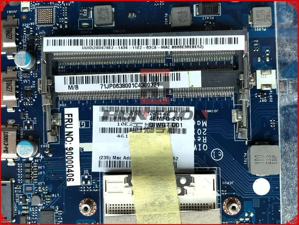 Оптовая продажа QIWG7 LA-7983P для lenovo Ideapad G780 материнская плата ноутбуков FRU: 90000406 HM76