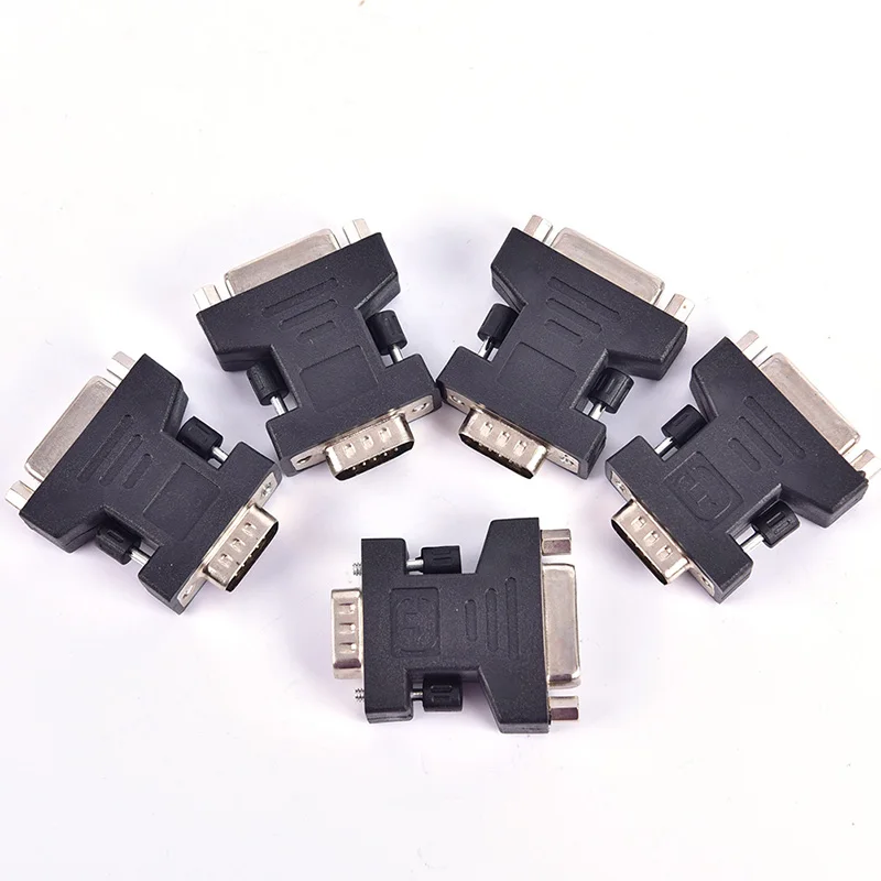 1 шт. DVI VGA адаптер папа 24 + 5 Pin Женский конвертер для компьютера ноутбука|Кабели VGA| |