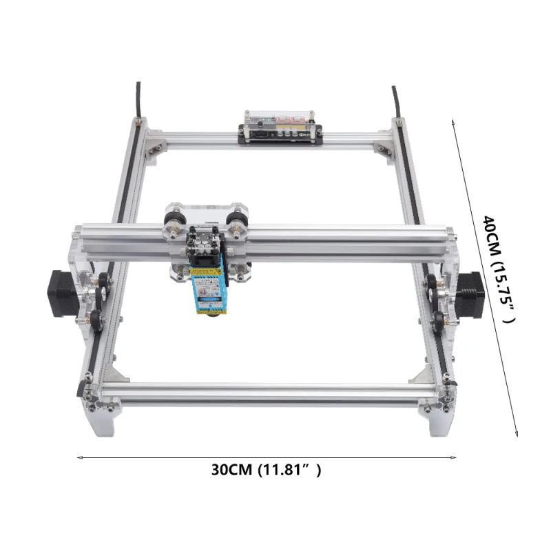 

2500MW DIY CNC Laser Engraver Kits Wood Carving Engraving Cutting Machine Desktop Printer Logo Picture Marking