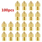 100 шт., насадки для 3D-принтера, 0,3, 0,2, 0,4 мм, 0,5 мм