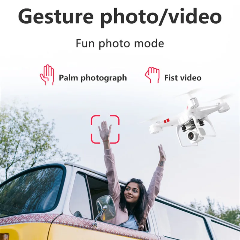 Дрон 4k камера HD Wifi передача fpv Дрон с воздушным давлением фиксированная высота четырехосный Самолет rc вертолет Дрон камера Дрон
