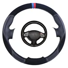 Чехол рулевого колеса автомобиля на заказ для Mitsubishi Lancer EX10 Lancer X Outlander ASX Colt Pajero Sport замшевая кожаная рулевая оплетка