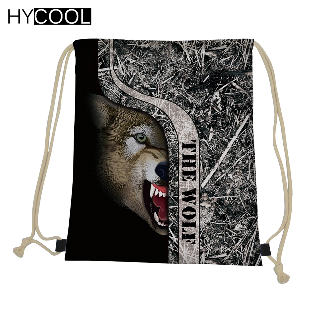 

HYCOOL новый стиль охотничий Стиль принт спортивные сумки для тренажерного зала для мужчин рюкзак на шнурке сумка для хранения для занятий спо...