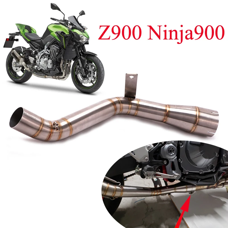 

Выхлопная труба Z900 Ninja900 для kawasaki Z900 Ninja900, выхлопная труба для мотоцикла, подходит для впускного глушителя 51 мм, Модифицированная средняя Сое...