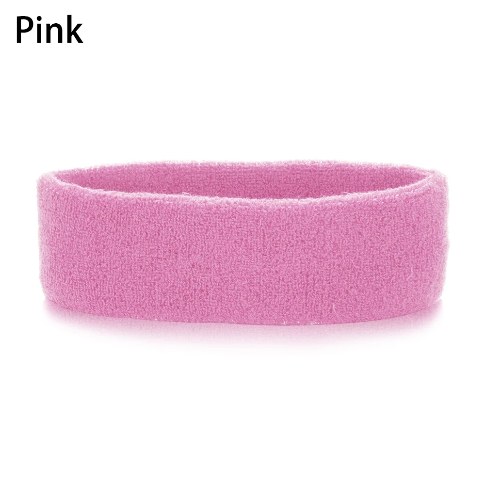 F-pink 1 шт. горячая Распродажа Женская широкая спортивная йога Нескользящая повязка на голову растягивающаяся Бохо повязка на голову эластичная Тюрбан повязка на голову для занятия бегом повязка для волос аксессуары - Цвет: F-pink