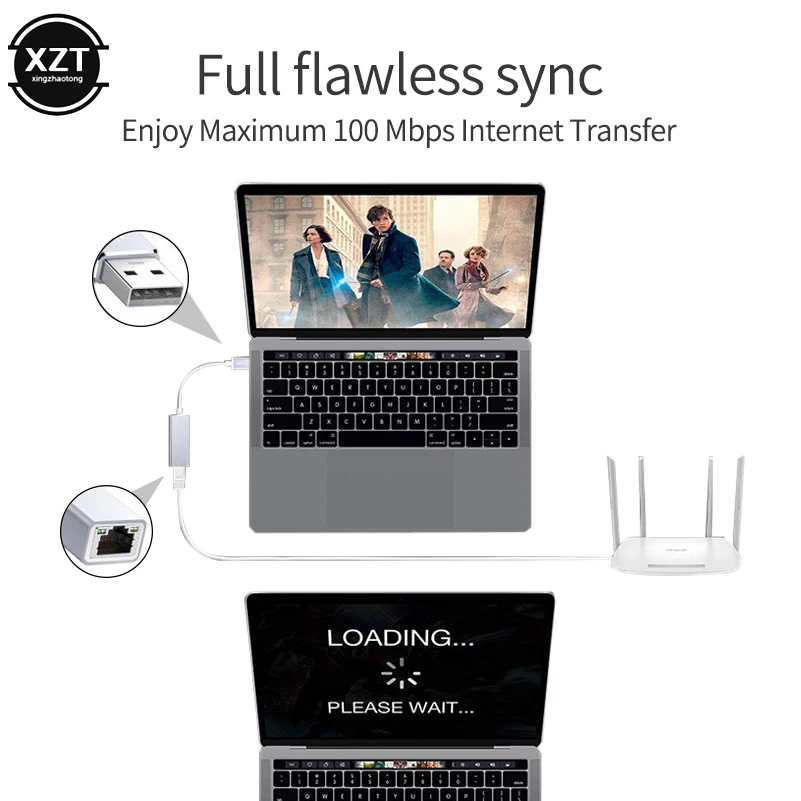 Novel USB Ethernet Adapter Network Card Free Driver To RJ45 Million LAN Convertor Cable 100Mbps for PC Mac | Компьютеры и офис