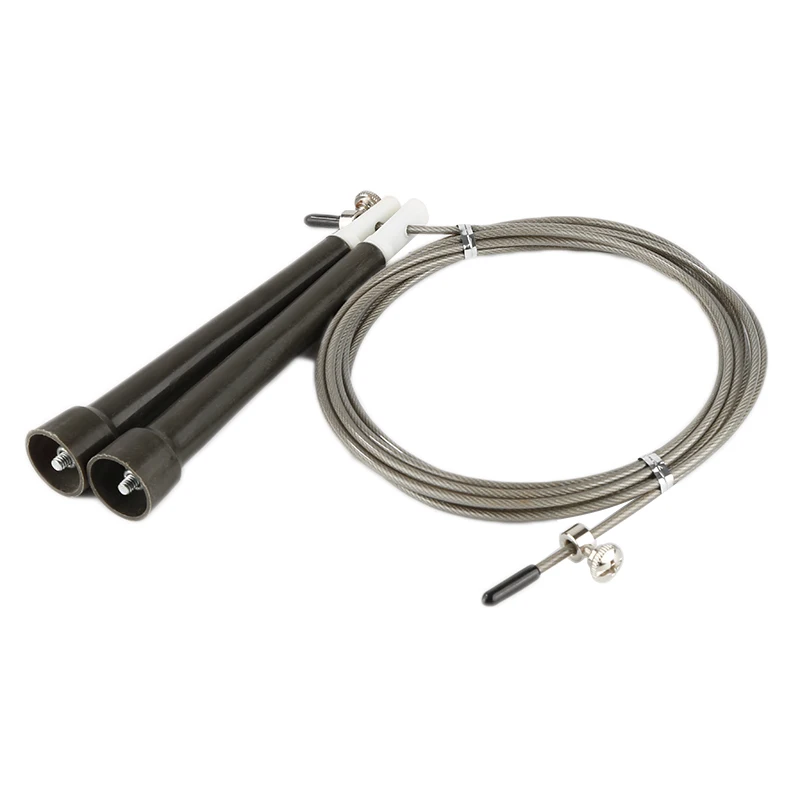 Новые 3 м Стальная проволока пропуск Длина Регулируемая Скакалка для кроссфита