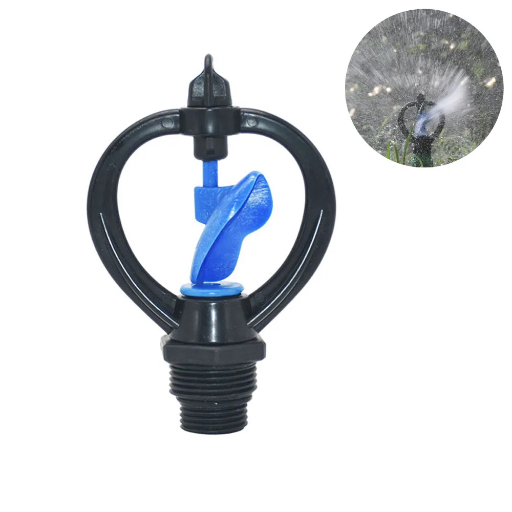 

1/2 3/4 Inch farm sprinkler 360 degrees Rotary Lawn Sprinklers for Garden Gardening Water watering 1PC